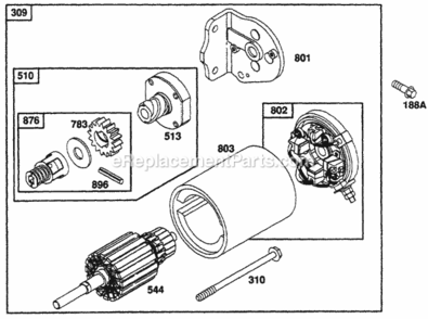 Part Location Diagram of 494990 Briggs and Stratton DISCONTINUED